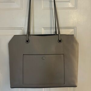 SevenDays Gray Grey Large Canvas Tote Bag